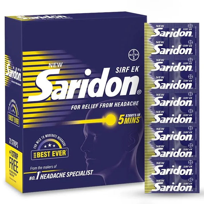 Saridon for Fast Headache Relief, 10 Tablets
