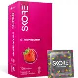 Skore Colored And Flavoured Condoms | Strawberry