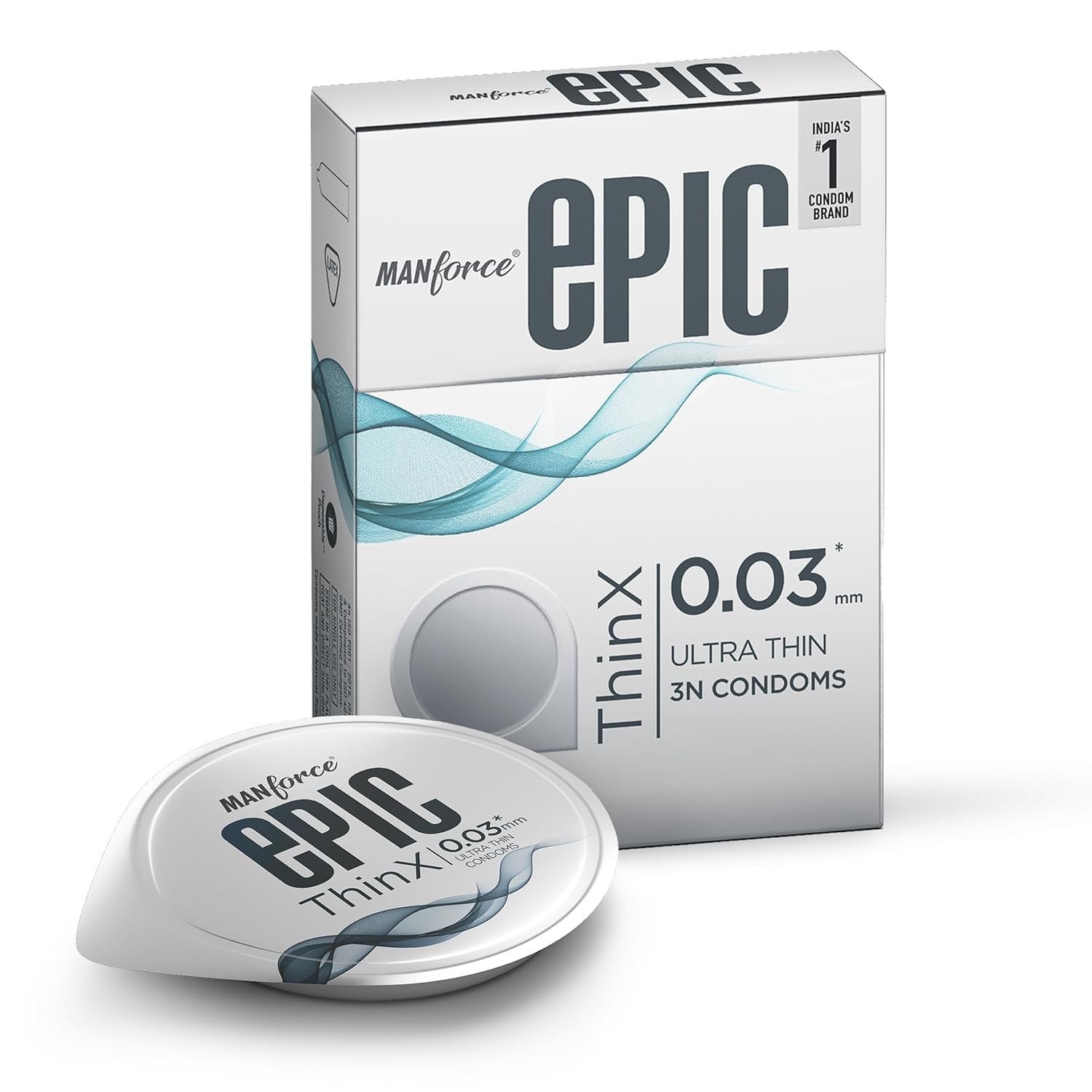 Manforce Epic Thinx Ultra Thin Condoms | Lightweight & Comfortable Pack of 3