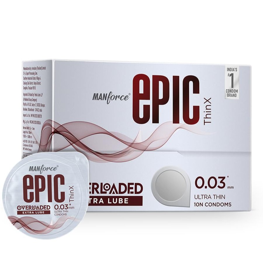 Manforce Epic Thin-X Overloaded Ultra-Thin Extra Lube Condom