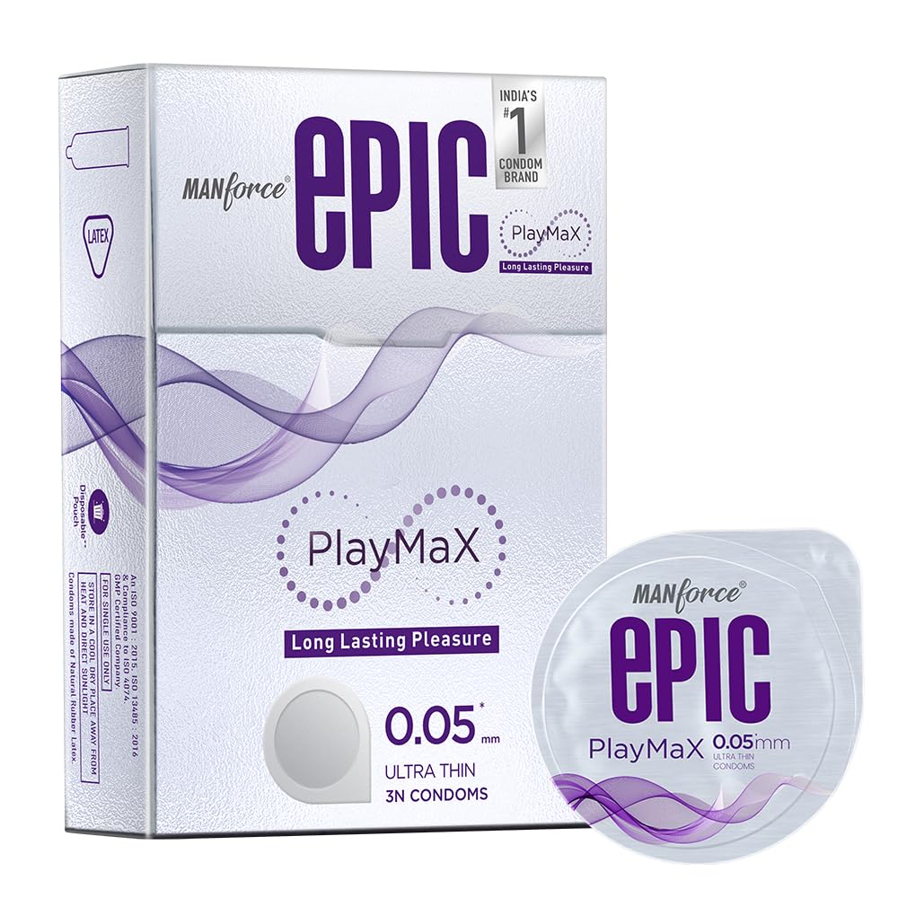 Manforce Epic Playmax Climax Delay Ultra Thin Condom | 3N