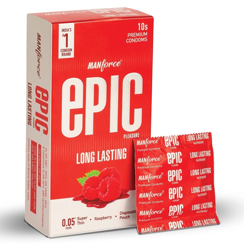Manforce Epic Pleasure Long Lasting Condoms (Pack Of 10)