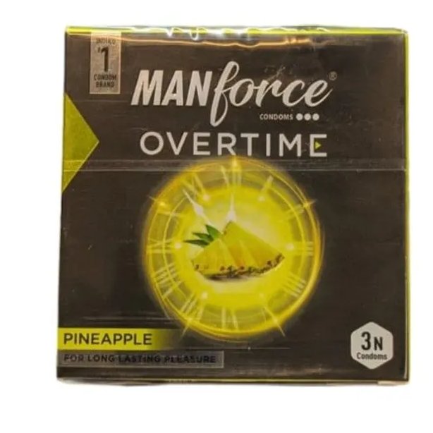 Manforce Overtime Pineapple - Pack of 3 Condoms