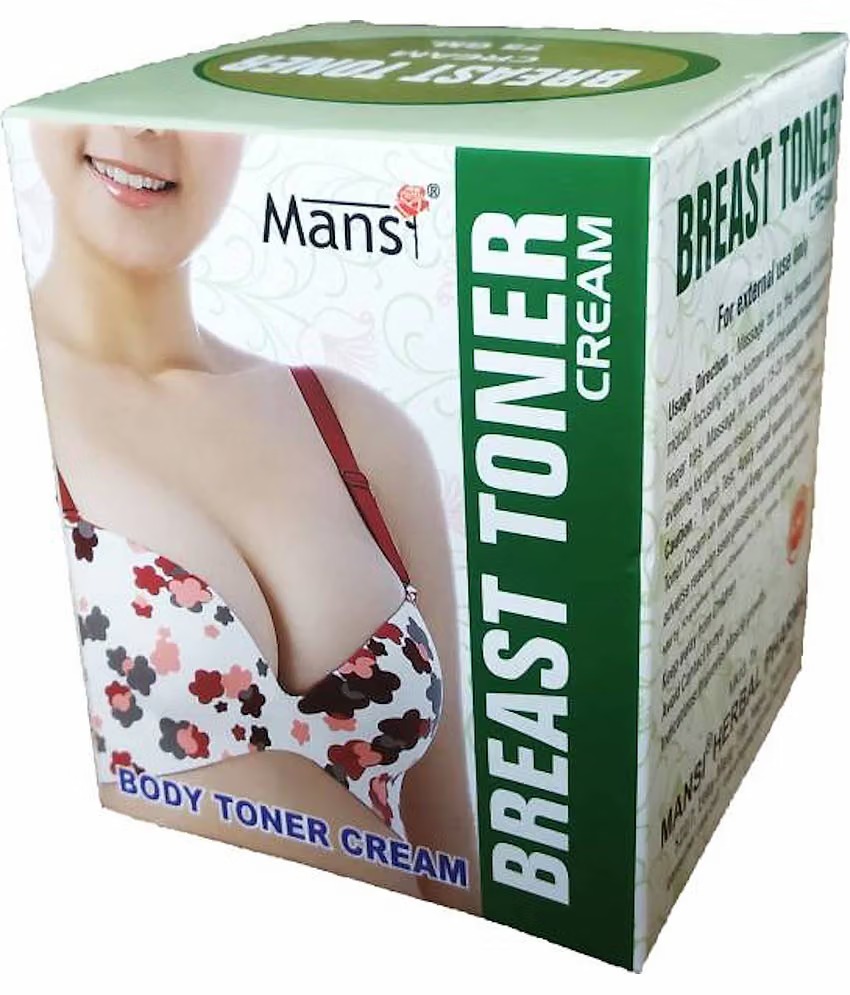 MANSI Solid 100% Premium Breast Toner Combipack helps in Growth | Firming | Tightening | En-largement Women Combipack Cream & 30 Capsule